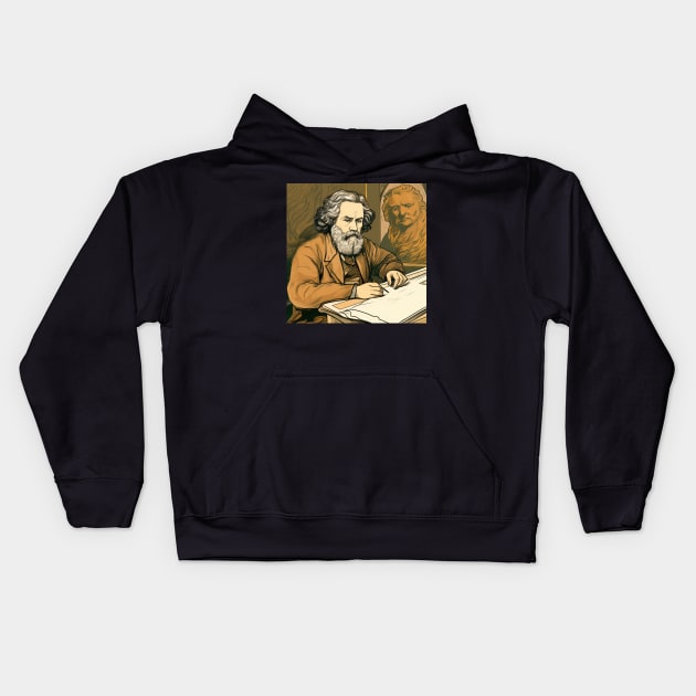 Karl Marx Kids Hoodie by ComicsFactory